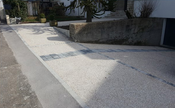 Terrasse et dallage extérieur après rénovation complète